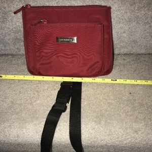 Liz Claiborne red nylon crossbody bag